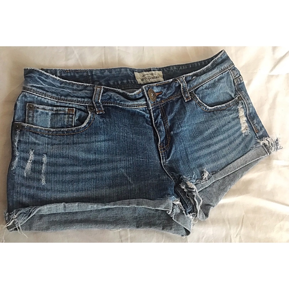 Aeropostle low-rise jean shorties